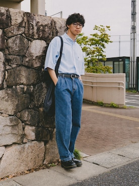 「08sircus（ゼロエイトサーカス）のアイテム」を使った、三木 克海さん（メンズ・175cm）の春コーディネート