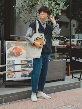 「marka（マーカ）のアイテム」を使った、三木 克海さん（メンズ・175cm）の夏コーディネート
