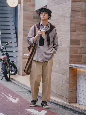「アイテム（その他）」を使った、三木 克海さん（メンズ・175cm）の秋コーディネート