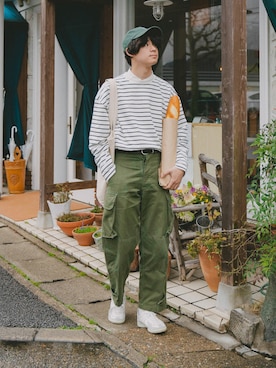 「m47」｜「アイテム（その他）」を使った、三木 克海さん（メンズ・175cm）の春コーディネート