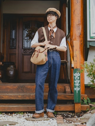 「REGAL Shoe & Co.（リーガル シューアンドカンパニー）のリーガルシューアンドカンパニー メンズ/927SQ07/ローファー（ローファー）」を使った、三木 克海さん（メンズ・175cm）の夏コーディネート