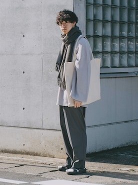 「no brand（ノーブランド）のアイテム」を使った、三木 克海さん（メンズ・175cm）の冬コーディネート