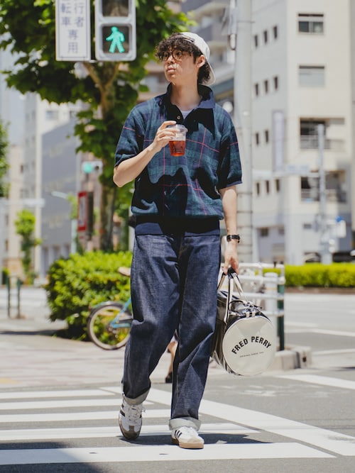 FRED PERRY（フレッドペリー） ドラムバッグ Classic Barrel Bag