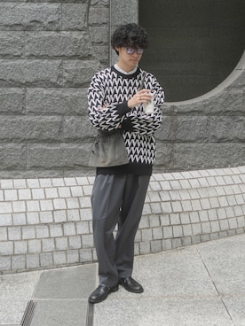 「SHAREEF（シャリーフ）のアイテム」を使った、三木 克海さん（メンズ・175cm）の秋コーディネート
