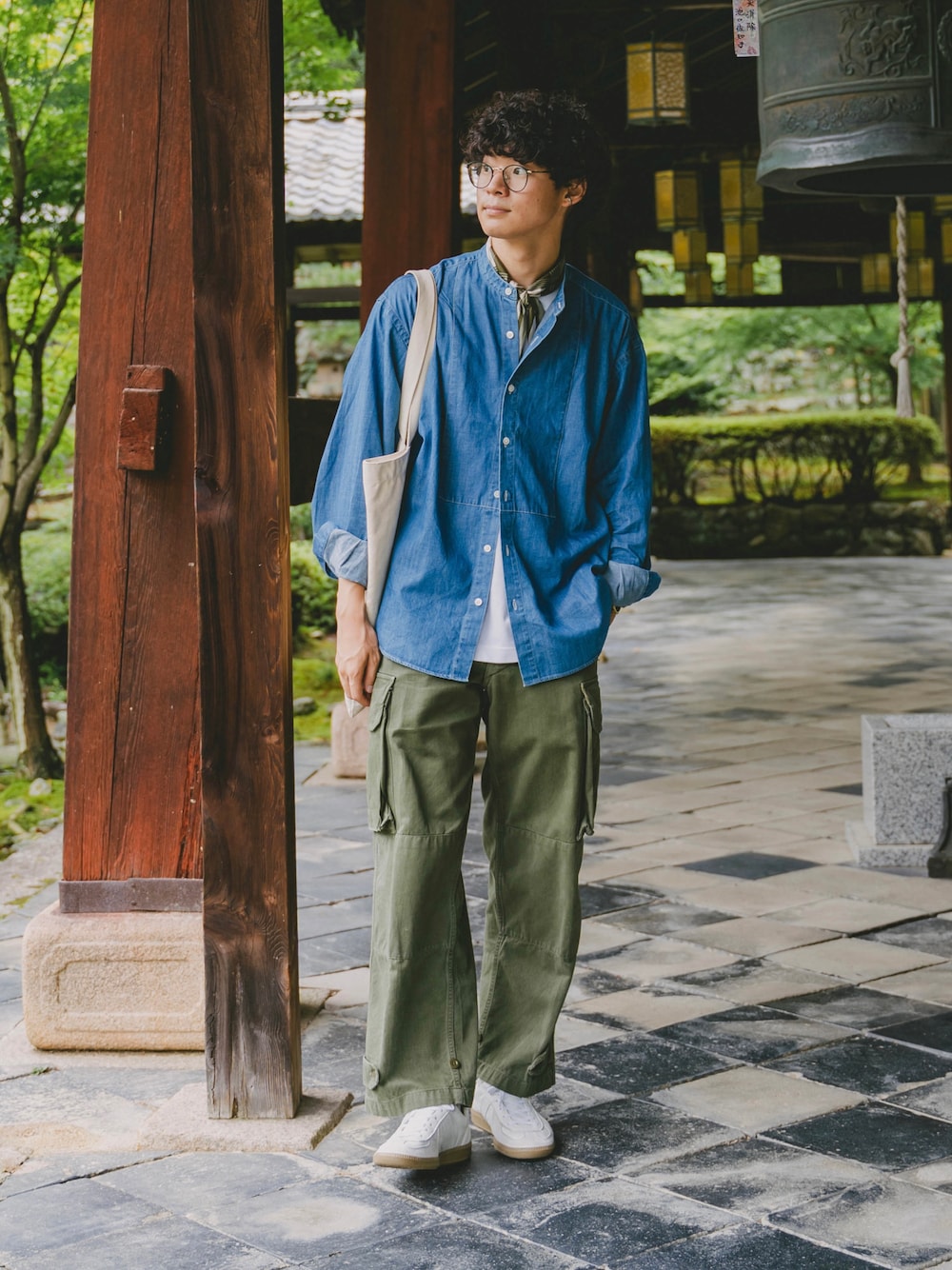 40 EX. 2way cropped denim shirt | UNFOLK