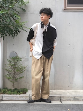 「THE SHINZONE（ザ　シンゾーン）のアイテム」を使った、三木 克海さん（メンズ・175cm）の夏コーディネート