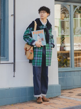 「BRADY（ブレディー）のアイテム」を使った、三木 克海さん（メンズ・175cm）の春コーディネート