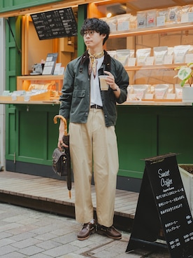 「アイテム（ファッション雑貨）」を使った、三木 克海さん（メンズ・175cm・20代）の秋コーディネート