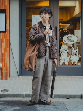 「アイテム（ブルゾン）」を使った、三木 克海さん（メンズ・175cm）の夏コーディネート