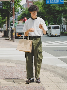 「Paul Smith COLLECTION（ポールスミスコレクション）のアイテム」を使った、三木 克海さん（メンズ・175cm）の夏コーディネート