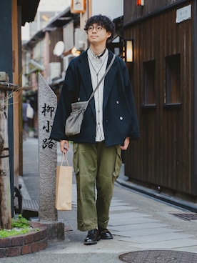 「REGAL Shoe & Co.（リーガル シューアンドカンパニー）のアイテム」を使った、三木 克海さん（メンズ・175cm）の春コーディネート