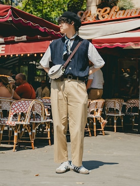 三木 克海さん(メンズ・175cm)の夏コーディネート