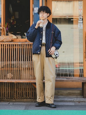 「アイテム（その他）」を使った、三木 克海さん（メンズ・175cm）の秋コーディネート