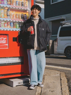 「U.S. POLO ASSN.（ユーエスポロアッスン）のアイテム（ジャケット/アウター）」を使った、三木 克海さん（メンズ・175cm）の冬コーディネート