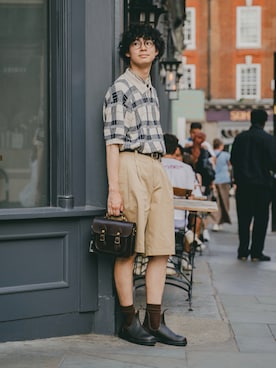 三木 克海さん(メンズ・175cm)の夏コーディネート