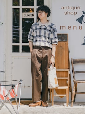 「アイテム（その他）」を使った、三木 克海さん（メンズ・175cm）の夏コーディネート