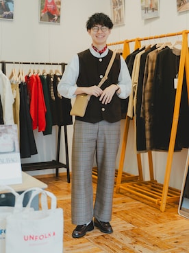 「HARUTA（ハルタ）のHARUTA ハルタ LOAFER(-28CMﾏﾃﾞ) ローファー 6550 JAMAICA(-28CM)（ローファー）」を使った、三木 克海さん（メンズ・175cm・20代）の夏コーディネート