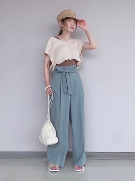 MIKOさん(レディース・153cm)の夏コーディネート
