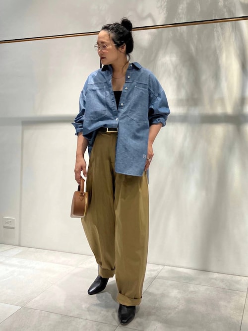 バビロン　コットンナイロンタックパンツ BABYLONE パンツ コットンナイロンタックパンツ レディース