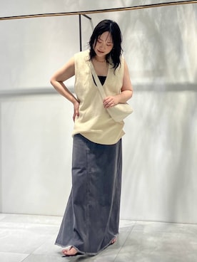 「アイテム（ベスト）」を使った、a_25251004さん（レディース・159cm・30代）の夏コーディネート
