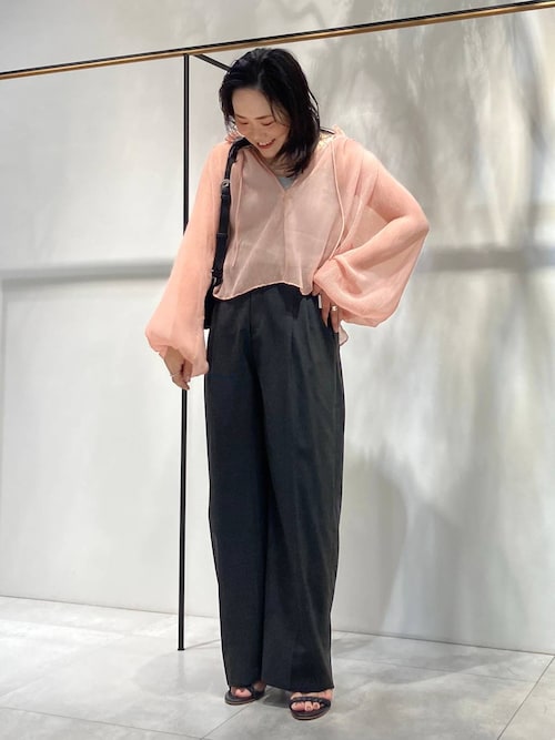 柳橋唯さんYouTube紹介アイテム】2WAY楊柳ブラウス（シャツ