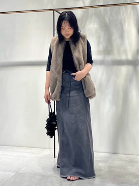 「フェミニン」｜「アイテム（その他アウター）」を使った、a_25251004さん（レディース・159cm）の夏コーディネート