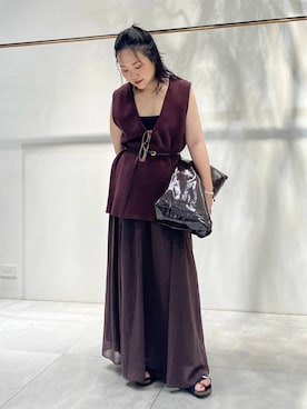 「アイテム（ベスト）」を使った、a_25251004さん（レディース・159cm・30代）の夏コーディネート