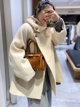 「アイテム（ピーコート）」を使った、a_25251004さん（レディース・159cm）の秋コーディネート