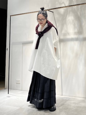 「BABYLONE（バビロン）のアイテム（スカート）」を使った、a_25251004さん（レディース・159cm）の秋コーディネート