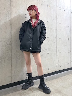 田中 優華さん（レディース・155cm）の秋コーディネート