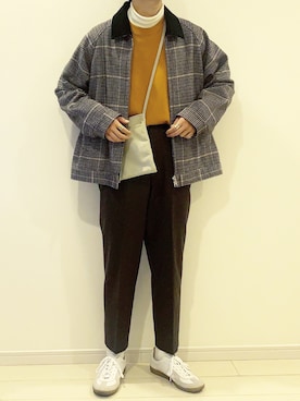 「MONKEY TIME（モンキータイム）のアイテム（ブルゾン）」を使った、すけさん（メンズ・165cm）の秋コーディネート
