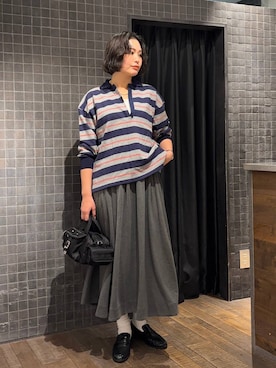 「eL（エル）のアイテム」を使った、まるさん（JEANASIS）さん（レディース・171cm）の冬コーディネート