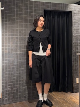 「JEANASIS（ジーナシス）のセミシアーリブヘンリー LS/326122（Tシャツ/カットソー、ホワイト系）」を使った、まるさん（JEANASIS）さん（レディース・171cm）の春コーディネート