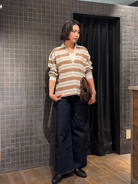 「eL（エル）のアイテム」を使った、まるさん（JEANASIS）さん（レディース・171cm）の冬コーディネート