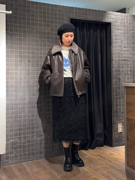 「アイテム（ブーツ）」を使った、まるさん（JEANASIS）さん（レディース・171cm・30代）の秋コーディネート