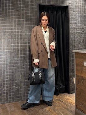 「アイテム（テーラードジャケット）」を使った、まるさん（JEANASIS）さん（レディース・171cm）の秋コーディネート