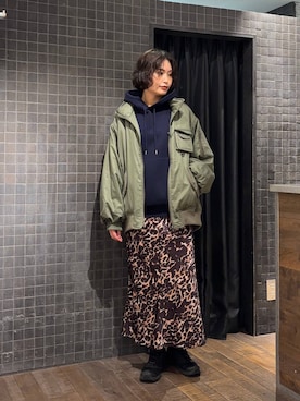 「アイテム（ブルゾン）」を使った、まるさん（JEANASIS）さん（レディース・171cm）の秋コーディネート