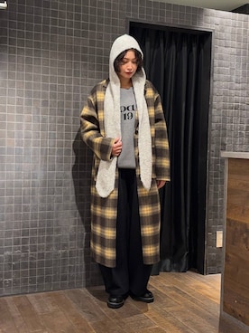 「アイテム（チェスターコート）」を使った、まるさん（JEANASIS）さん（レディース・171cm・30代）の秋コーディネート