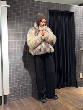 「アイテム（スウェットパンツ）」を使った、まるさん（JEANASIS）さん（レディース・171cm・30代）の秋コーディネート