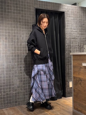 「アイテム（ブルゾン）」を使った、まるさん（JEANASIS）さん（レディース・171cm・30代）の秋コーディネート