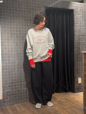 「アイテム（スウェット）」を使った、まるさん（JEANASIS）さん（レディース・171cm・30代）の秋コーディネート