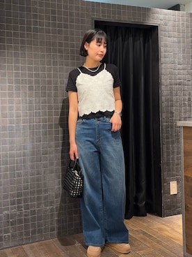 「アイテム（シューズ）」を使った、まるさん（JEANASIS）さん（レディース・171cm）の春コーディネート