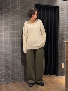 「アイテム（パーカー）」を使った、まるさん（JEANASIS）さん（レディース・171cm）の秋コーディネート