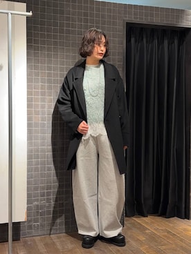 「アイテム（Tシャツ/カットソー）」を使った、まるさん（JEANASIS）さん（レディース・171cm・30代）の秋コーディネート