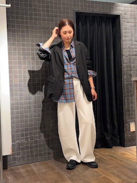 「アイテム（テーラードジャケット）」を使った、まるさん（JEANASIS）さん（レディース・171cm）の夏コーディネート