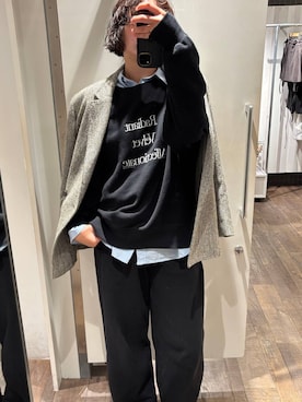 「アイテム（スウェットパンツ）」を使った、まるさん（JEANASIS）さん（レディース・171cm・30代）の秋コーディネート