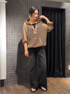 「アイテム（パーカー）」を使った、まるさん（JEANASIS）さん（レディース・171cm・30代）の夏コーディネート