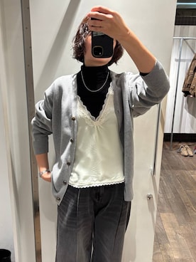 「アイテム（アクセサリー）」を使った、まるさん（JEANASIS）さん（レディース・171cm）の秋コーディネート