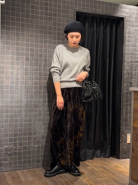 「アイテム（ボストンバッグ）」を使った、まるさん（JEANASIS）さん（レディース・171cm）の秋コーディネート