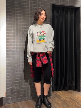 「eL（エル）のアイテム（パンツ）」を使った、まるさん（JEANASIS）さん（レディース・171cm）の冬コーディネート